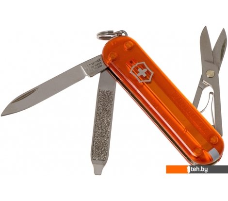 - Туристические ножи Victorinox Classic SD Transparent (оранжевый) - Classic SD Transparent (оранжевый)