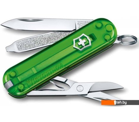 - Туристические ножи Victorinox Classic SD Transparent (зеленый) - Classic SD Transparent (зеленый)
