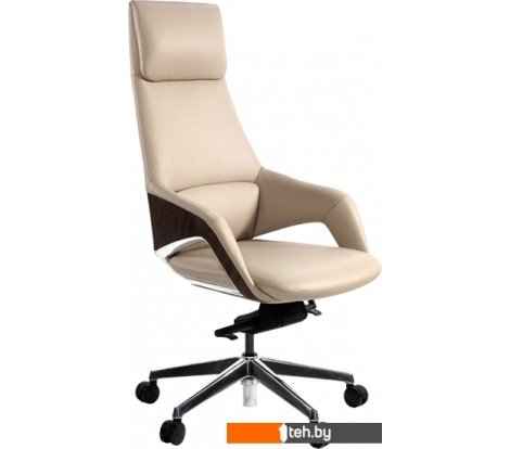  - Офисные кресла и стулья Norden Шопен FK 0005-A Beige Leather (кожа бежевая/алюминий) - Шопен FK 0005-A Beige Leather (кожа бежевая/алюминий)