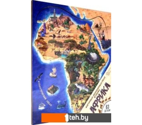  - Развивающие игрушки Нескучные игры Африка. Фигурный деревянный - Африка. Фигурный деревянный