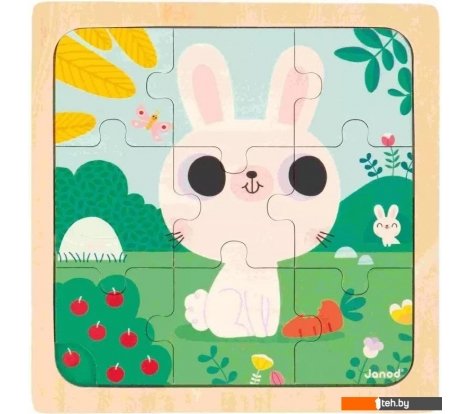  - Развивающие игрушки Janod Белый кролик J07112 - Белый кролик J07112