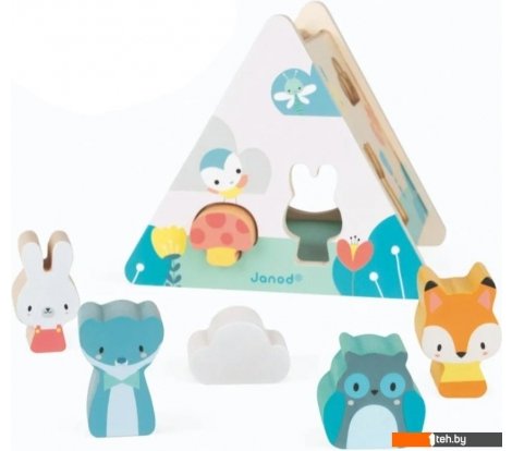  - Развивающие игрушки Janod Лесные зверята J05150 - Лесные зверята J05150