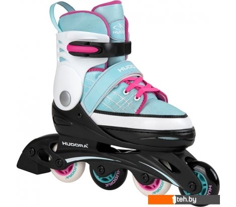  - Роликовые коньки Hudora Basic (р. 30-33, мятный/розовый) - Basic (р. 30-33, мятный/розовый)