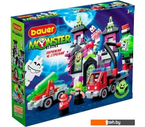  - Конструкторы Bauer Monster blocks 824 Набор большой дом с привидениями и пушкой - Monster blocks 824 Набор большой дом с привидениями и пушкой
