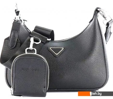  - Женские и мужские сумки Passo Avanti 877-663-802-BLK + портмоне (черный) - 877-663-802-BLK + портмоне (черный)