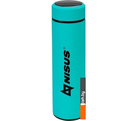  - Термосы, термокружки и многоразовые стаканы Nisus N.TM-049-T 0.45л (бирюзовый) - N.TM-049-T 0.45л (бирюзовый)