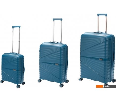  - Чемоданы, сумки-тележки Torber Nevo T2207 (синий) - Nevo T2207 (синий)