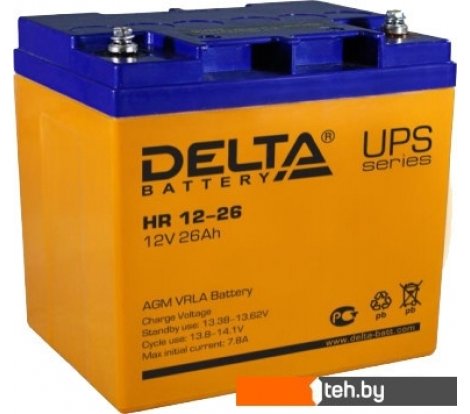  - Аккумуляторы для ИБП Delta HR 12-26 (12В/26 А·ч) - HR 12-26 (12В/26 А·ч)