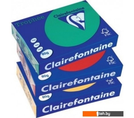  - Бумага и материалы для печати Clairefontaine Trophee интенсив A4 80г/кв.м 500 л (фиолетовый) - Trophee интенсив A4 80г/кв.м 500 л (фиолетовый)