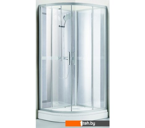  - Душевые кабины Adema Ронда N-1081 (белый/прозрачное стекло) - Ронда N-1081 (белый/прозрачное стекло)
