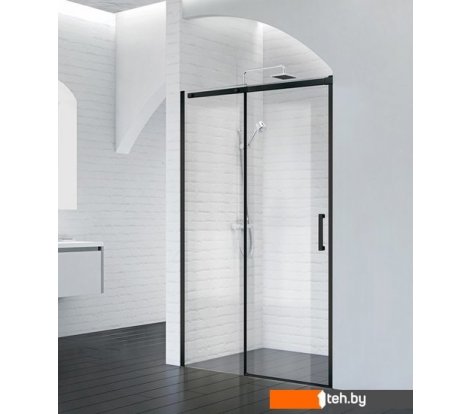  - Душевые кабины BelBagno ACQUA-BF-1-140-C-NERO (прозрачное стекло) - ACQUA-BF-1-140-C-NERO (прозрачное стекло)