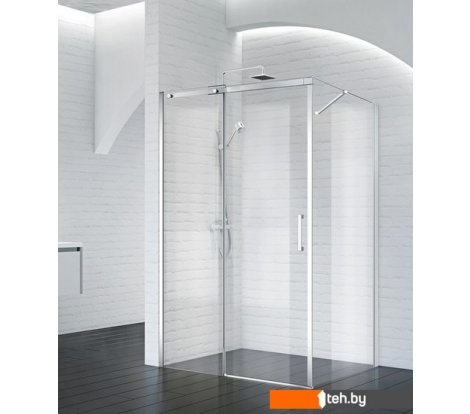  - Душевые кабины BelBagno ACQUA-AH-1-110/100-C-Cr (прозрачное стекло) - ACQUA-AH-1-110/100-C-Cr (прозрачное стекло)