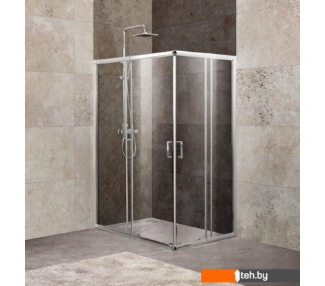  - Душевые кабины BelBagno UNIQUE-AH-2-100/115-75/90-C-Cr (прозрачное стекло) - UNIQUE-AH-2-100/115-75/90-C-Cr (прозрачное стекло)