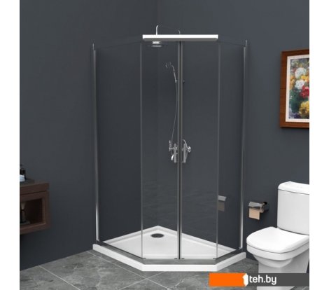  - Душевые кабины BelBagno UNO-195-PH-2-120/90-C-Cr - UNO-195-PH-2-120/90-C-Cr