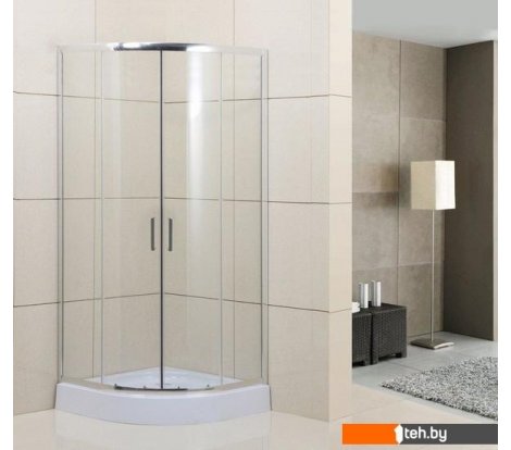  - Душевые кабины BelBagno UNO-195-R-2-100-C-Cr (прозрачное стекло) - UNO-195-R-2-100-C-Cr (прозрачное стекло)