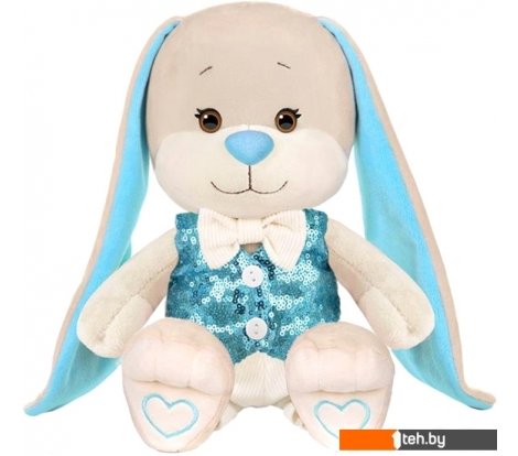  - Мягкие игрушки Jack&Lin Зайчик в голубой жилетке и белых брюках JL-032102-25 - Зайчик в голубой жилетке и белых брюках JL-032102-25