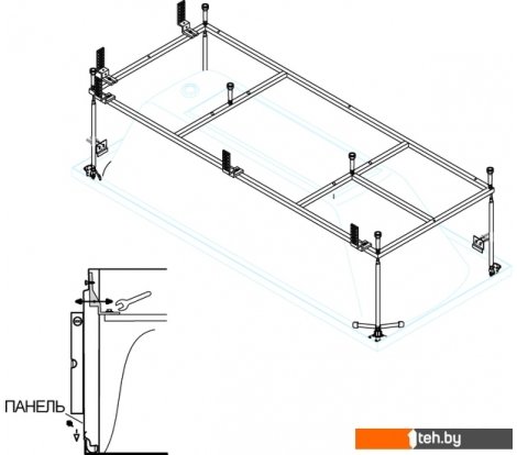  - Ножки, каркасы, опоры для ванн Cezares PLANE-200-90-MF-R - PLANE-200-90-MF-R