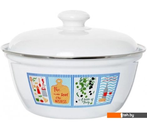  - Тарелки, салатники, блюда и наборы Эстет Вкус Италии ЭТ-72652 (с крышкой) - Вкус Италии ЭТ-72652 (с крышкой)