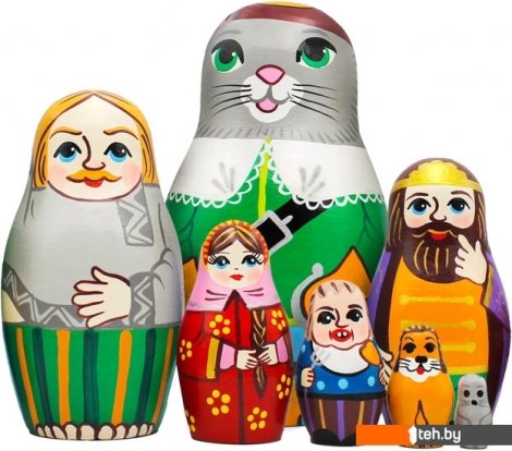  - Развивающие игрушки Брестская Фабрика Сувениров Кот в сапогах 7341 (набор 7 шт) - Кот в сапогах 7341 (набор 7 шт)