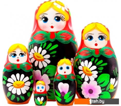  - Развивающие игрушки Брестская Фабрика Сувениров С цветами лилии и ромашки (набор 5 шт) - С цветами лилии и ромашки (набор 5 шт)