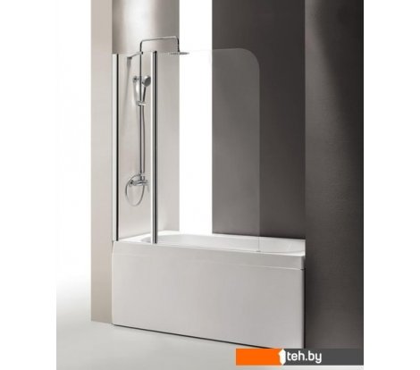  - Шторки и карнизы для ванн и поддонов Cezares Eco-O-V-11-120/140-C-Cr - Eco-O-V-11-120/140-C-Cr