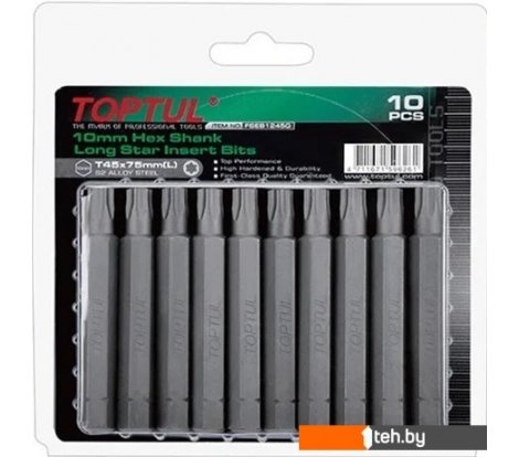  - Биты, головки, насадки, держатели Toptul FSEB1225G (10 предметов) - FSEB1225G (10 предметов)
