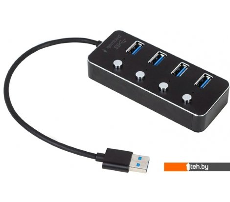  - USB-хабы и док-станции Gembird UHB-U3P4P-01 - UHB-U3P4P-01