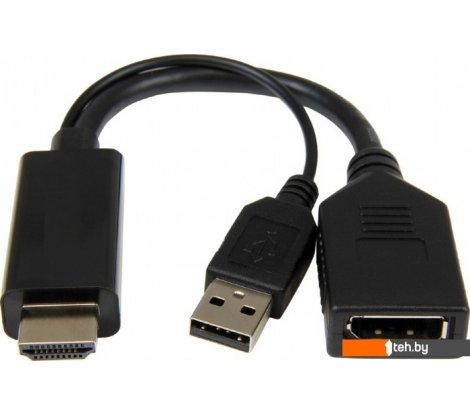  - Кабели, адаптеры, разветвители Cablexpert A-HDMIM-DPF-01 HDMI - DisplayPort (0.1 м, черный) - A-HDMIM-DPF-01 HDMI - DisplayPort (0.1 м, черный)