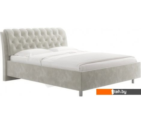  - Кровати Сонум Olivia 180x200 (микровелюр светло-серый) - Olivia 180x200 (микровелюр светло-серый)