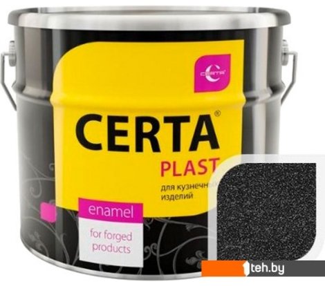  - Краски и эмали Certa Plast металлик 10 кг (черный) - Plast металлик 10 кг (черный)