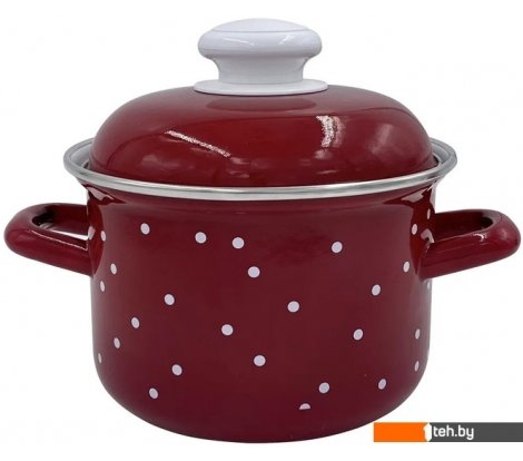  - Кастрюли Лысьвенские эмали White Dots С-1615АП2/8Вш - White Dots С-1615АП2/8Вш