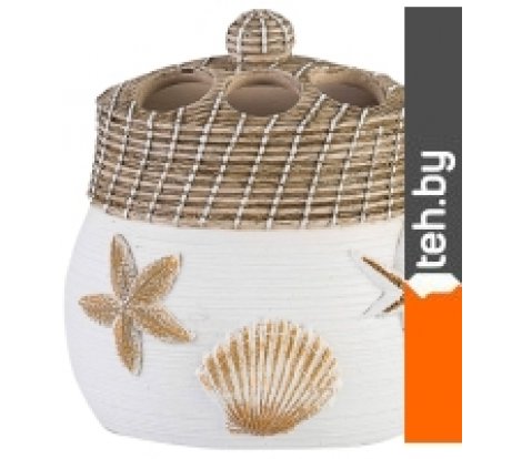  - Аксессуары для ванной и туалета Primanova Deniz Yildizi D-15432 (белый/бежевый) - Deniz Yildizi D-15432 (белый/бежевый)