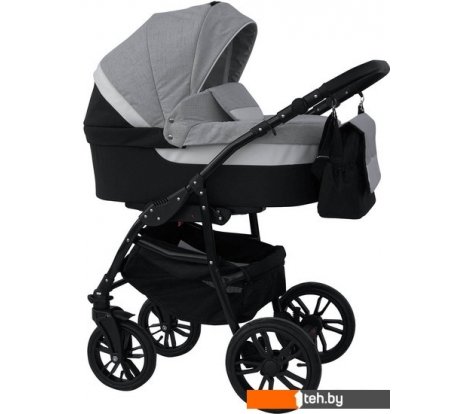  - Детские коляски и аксессуары Alis Alvaro F (3 в 1, Al 04, темно-серый/светло-серый/белая кожа) - Alvaro F (3 в 1, Al 04, темно-серый/светло-серый/белая кожа)