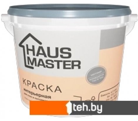 - Краски и эмали Haus Master Интерьерная 11 л (белый матовый) - Интерьерная 11 л (белый матовый)