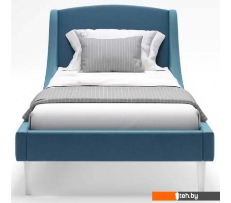 - Кровати MONOFIX Лотти 90x200 (микровелюр/серый/голубой) - Лотти 90x200 (микровелюр/серый/голубой)