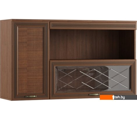  - Полки, стеллажи, системы хранения Domani Ливорно ЛН-4 (орех донской) - Ливорно ЛН-4 (орех донской)