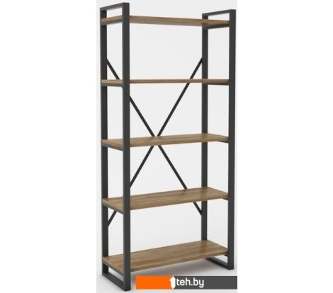  - Полки, стеллажи, системы хранения Hype Mebel Стандарт-2 80x170 (черный/дуб галифакс олово) - Стандарт-2 80x170 (черный/дуб галифакс олово)