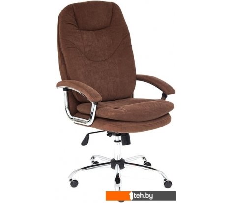  - Офисные кресла и стулья TetChair Softy LUX (флок, коричневый) - Softy LUX (флок, коричневый)