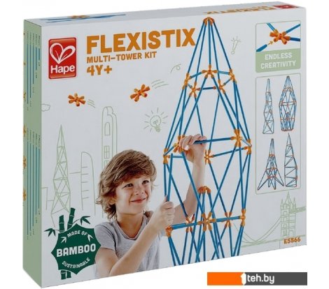  - Конструкторы Hape Flexistix E5566 Multi-Tower Kit - Flexistix E5566 Multi-Tower Kit