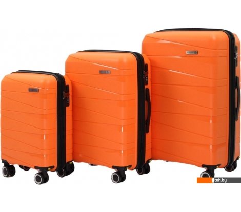  - Чемоданы, сумки-тележки Pride РР-201 (3шт, оранжевый) - РР-201 (3шт, оранжевый)