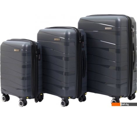  - Чемоданы, сумки-тележки Pride РР-201 (3шт, серый) - РР-201 (3шт, серый)