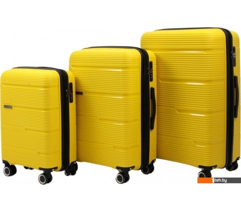 - Чемоданы, сумки-тележки Pride РР-203 (3шт, желтый) - РР-203 (3шт, желтый)