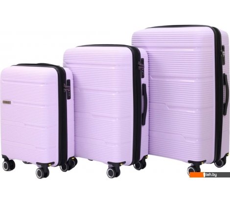 - Чемоданы, сумки-тележки Pride РР-203 (3шт, сиреневый) - РР-203 (3шт, сиреневый)