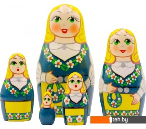  - Развивающие игрушки Брестская Фабрика Сувениров В шведском народном костюме (набор 5 шт) - В шведском народном костюме (набор 5 шт)