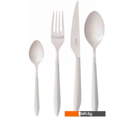  - Столовые приборы Bugatti Ares ASBA-004F50 (24 пр, матовая сталь/слоновая кость) - Ares ASBA-004F50 (24 пр, матовая сталь/слоновая кость)