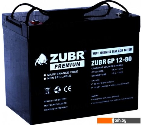  - Аккумуляторы для ИБП Zubr GP 12-80 - GP 12-80