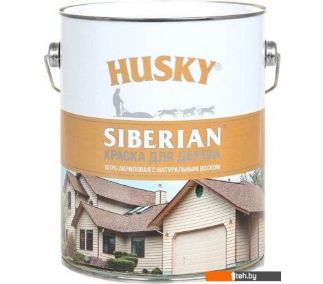  - Краски и эмали Husky Siberian Акриловая для дерева 2.7 л (слоновая кость RAL 1014) - Акриловая для дерева 2.7 л (слоновая кость RAL 1014)