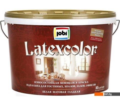 - Краски и эмали Jobi Latexcolor (10 л) - Latexcolor (10 л)