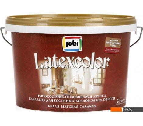  - Краски и эмали Jobi Latexcolor (2.5 л) - Latexcolor (2.5 л)