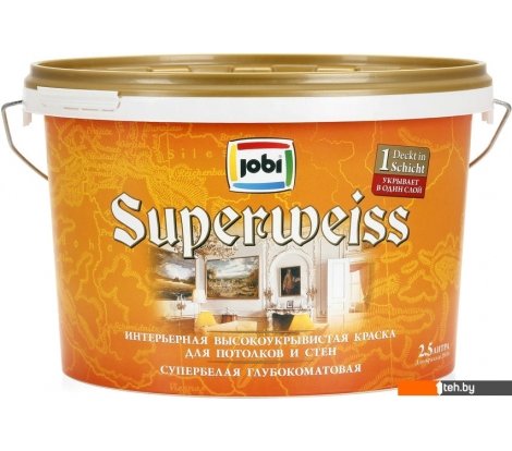  - Краски и эмали Jobi Superweiss (2.5 л) - Superweiss (2.5 л)